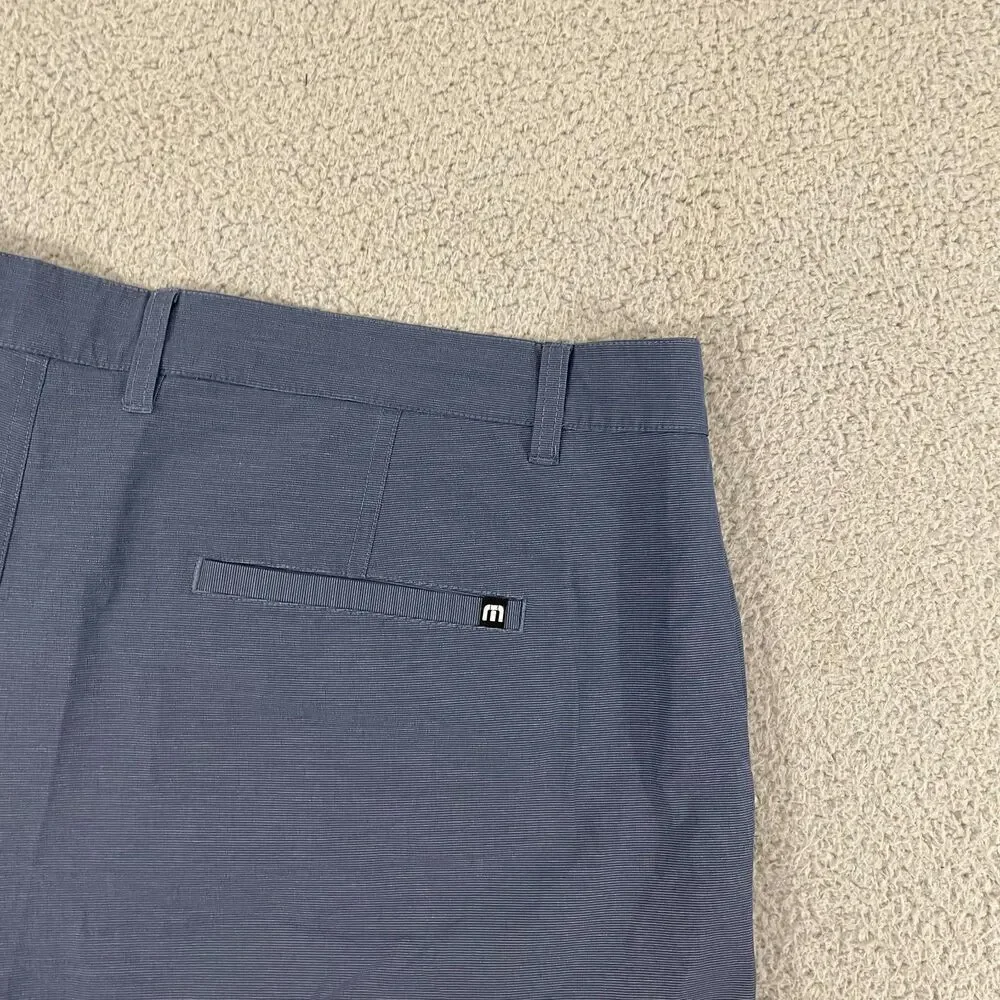 Travis Mathew Shorts Men 40‎ Blue Golf Performance Flat Front